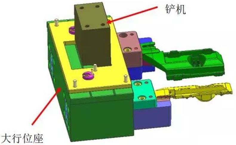 模具行位铲机结构图图片